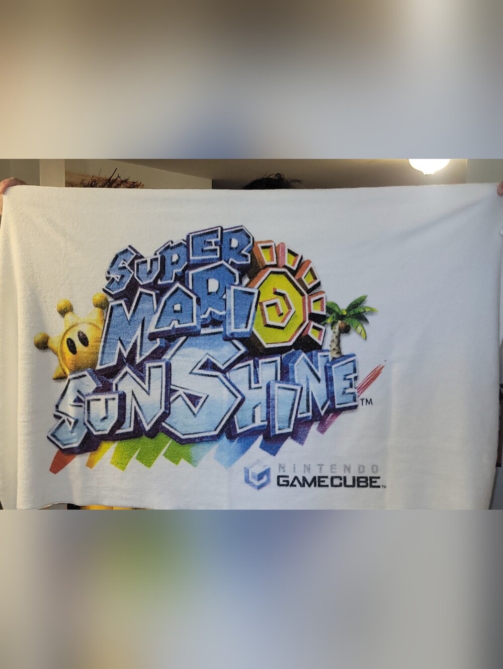 Nintendo Super Mario Sunshine Beach Towel Game Cube Vintage